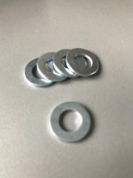 1000 Stück Unterlegscheibe Beilagscheibe A 8,4 DIN125 16x8,4x1,6mm , Stahl 140HV verzinkt (VPE: 1000 Stück)
